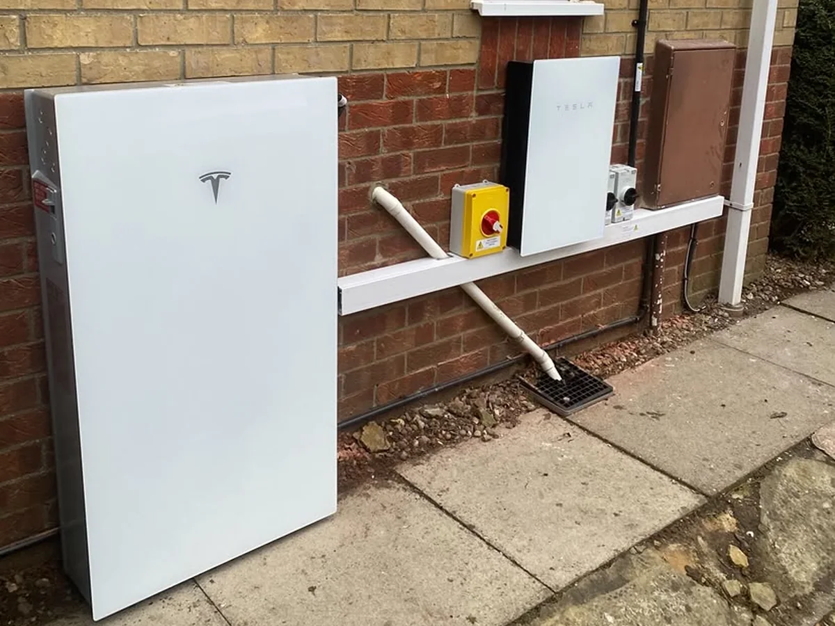 Tesla Powerwall battery storage installed in a Norfolk home